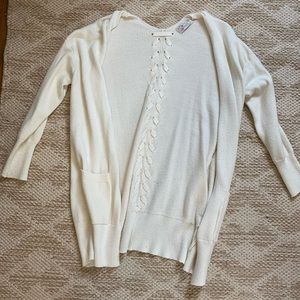 White Braid Cardigan
